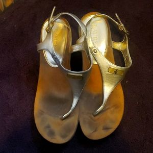 Lauren 3inch gold sz 8 Wedges